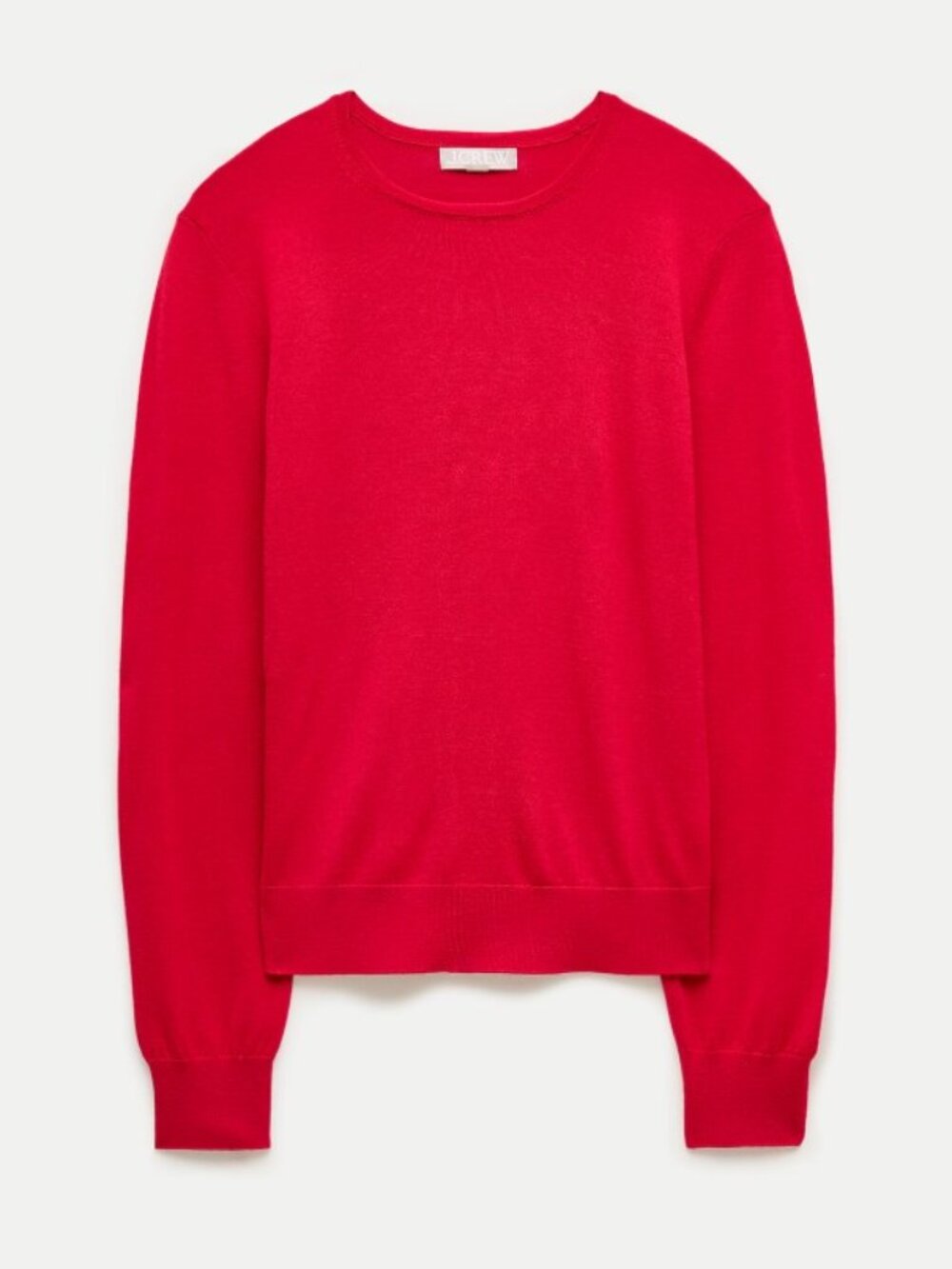 J.Crew Classic Fit 100% Merino Wool Crewneck Sweater Red Pullover size S